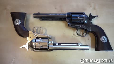 Umarex John Wayne Colt Duke SAA BB and Pellet Revolver Table Top Review