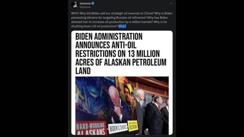 WHY: Why did Biden sell our strategic oil reserves to China?