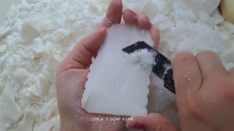 ASMR soap/white soap/cutting dry soap/No talking