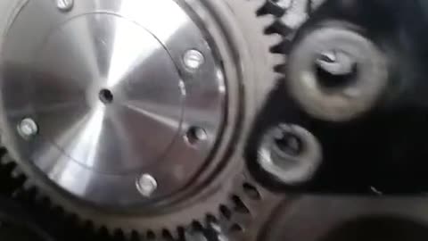 Repair a large engine.