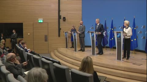 NATO chief talks NATO acceptance at joint declaration