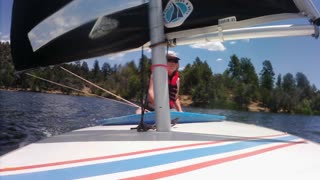 sunfish sailing. lynx lake Carl