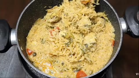 Indian style chicken biryani