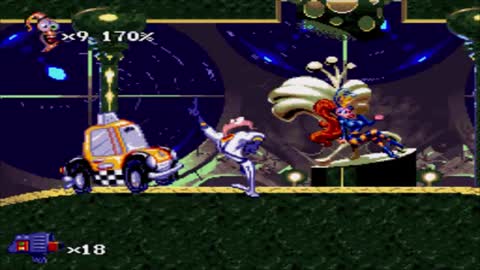 Earthworm Jim 2 (SNES) - Final Boss - Psycrow_Cut