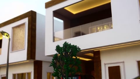 Miniature Duplex Luxury Villa House Diorama Model