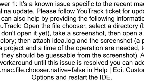 IntelliJ IDEA can39t open projects or add SDK on macOS Catalina