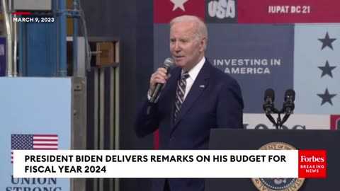 PRESIDENT BIDEN DELIVERS REMARKS ON HIS BUDGET FOR FISCAL YEAR 2024