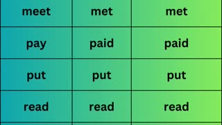 Irregular verbs 6