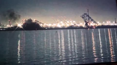 Footage of the Francis Scott Key Bridge Collapsing