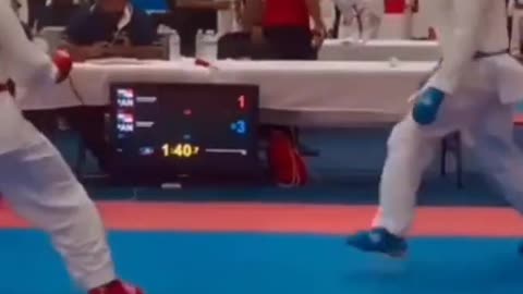 💯🥋what a clear ura mawashi #shorts #karate #kumite #fight