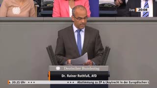 Dr. Rainer Rothfuß Rede vom 25.05.2023 - Asylrecht in der Europäischen Union