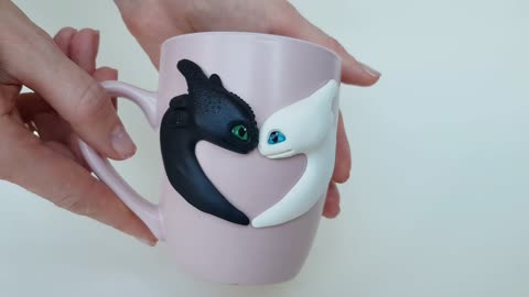 Mug Toothless and Light Fury How to Train Your Dragon. Pink Cup How to Train Your Love by AnneAlArt