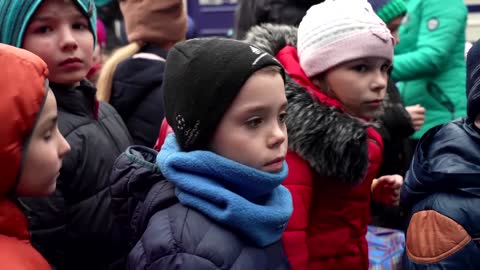 'Our children are being killed' -orphans flee Ukraine