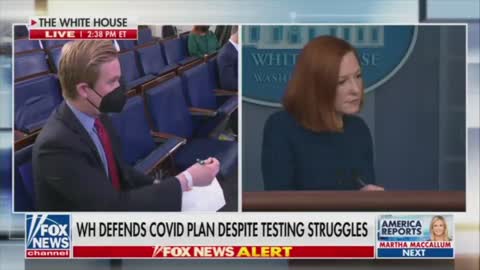 Peter Doocy won't let Jen Psaki wiggle out of at-home test failure