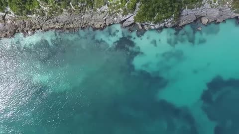 Sea waves & beach drone video | Free HD Video - no copyrigh