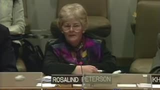 Rosalind Peterson 2006 U.N council chemtrail presentation!