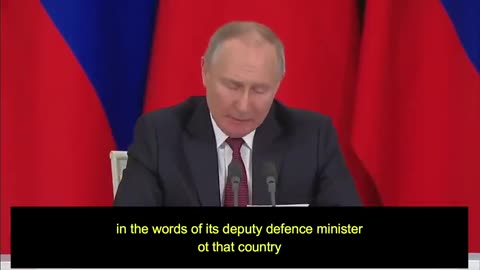 PUTIN: RUSSIA WILL REPLY ACCORDINGLY TO UK´S PLAN TO SEND DEPLETED-URANIUM-AMMO TO UKRAINE