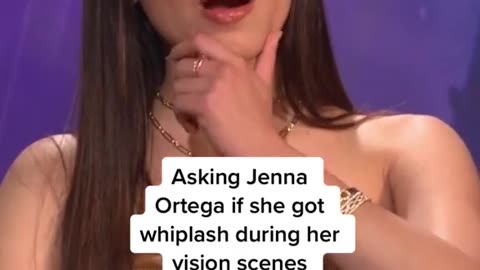 Asking #JennaOrtega if she got whiplash during her vision scenes