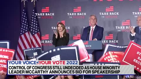 House Minority Leader Kevin McCarthy announces bid for speakership ABCNL