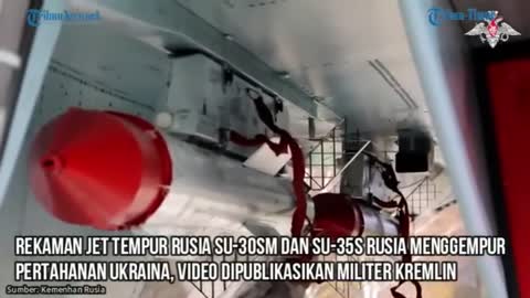 2 Jet Tempur Su-30SM dan Su-35S Rusia Sergap Pesawat dan Pertahanan Ukraina