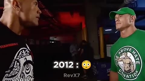 📹John Cena & The Rock Then vs Now 🥹 Edit