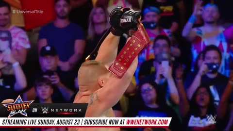 FULL MATCH - brock Lesnar Vs . Roman reigns - universal title match : sumerslam )2018