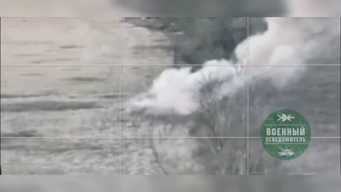 Ukrainian APC Under Artillery Fire