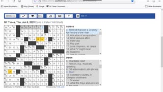 NY Times Crossword 4 May 23, Thursday