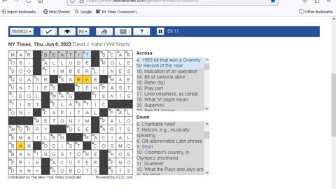 NY Times Crossword 4 May 23, Thursday