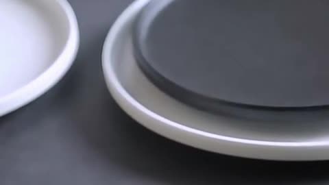 Ceramic Flat Plates Simple Pattern Irregular Plate For Household