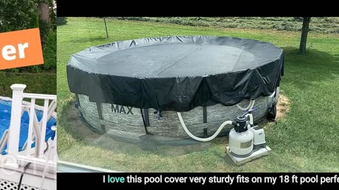 Skim Comments: 15 Ft Round Pool Cover, Solar Covers for Above Ground Pools, Swimming Pool Cover...