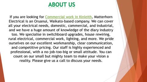 If you are looking for Commercial work in Kinleith