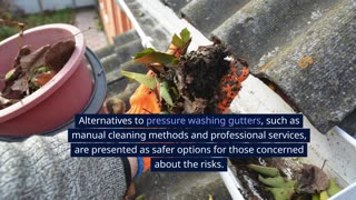 Is it Safe to Clean Gutters With a Pressure Washer?