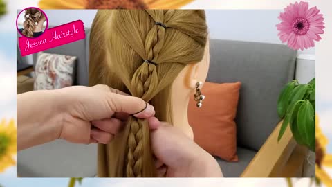 It’s summer vacation, and give my daughter a nice look with this Hairstyle