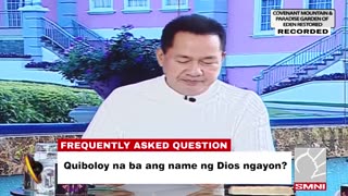 Question: Quiboloy na ba ang name ng Dios ngayon?