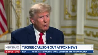 Trump Reacts To Tucker Carlson Leaving Fox News