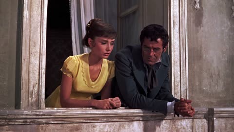 Audrey Hepburn 1956 War And Peace scene 1 remastered 4k