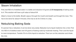 FireMedic8: SODIUM BICARBONATE CHEMICAL DEFENSE THERAPEUTIC AGENT