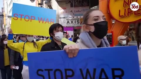 'We stand with Ukraine': Hundreds gather in Tokyo to protest against war on Ukraine