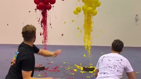 The MOST INTENSE Balloon Popping Race!