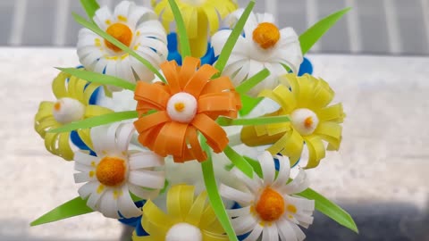 Creative World - How to Make Flower Pots from a Straw _ Best Women's Day gifts