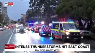 Intense thunderstorms bring thousands of lightning strikes to East Coast