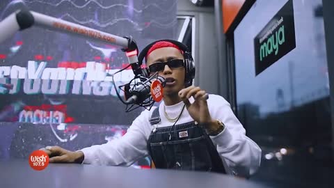 Flow G performs "G Wolf" LIVE on Wish 107.5 Bus