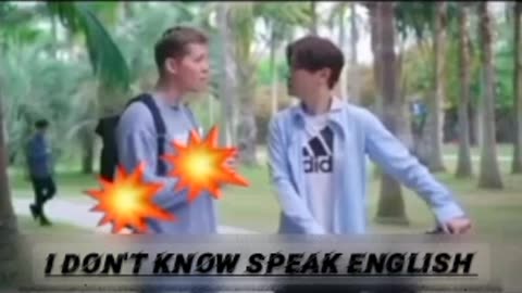 I DON'T KNOW SPEAK ENGLISH SPEAK ENGLISH :- SAVEGE REPLY 😂😂 FUNNY VIDEO