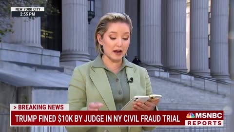 BREAKING Trump takes stand in fraud trial fined 10K for violating gag order-
