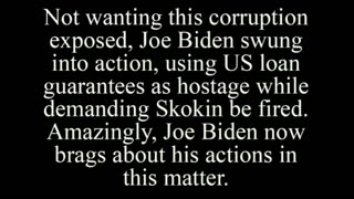 Biden Brags About His Corruption