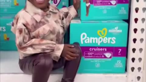 POV: Seeing Yourself on a Pampers Box For the first timel
