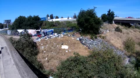 Homeless Encampment on a Beautiful Sunny NorCal Date.