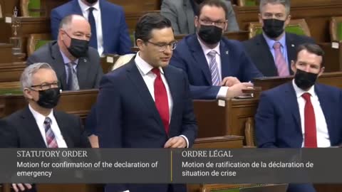 Pierre Poillievre Tells the House of Commons To Reject the Emergencies Act