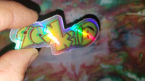 Old Logo Holographic Stickers